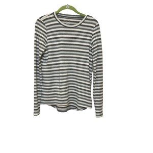 American Eagle Outfitters Soft & Sexy Plush Grey Striped Top‎ Size XS 54485